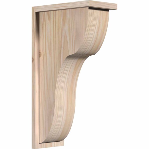 Ekena Millwork Carmel Smooth Corbel w/Backplate, Douglas Fir, 7 1/2"W x 14"D x 26"H COR08X14X26CAR01SDF - main